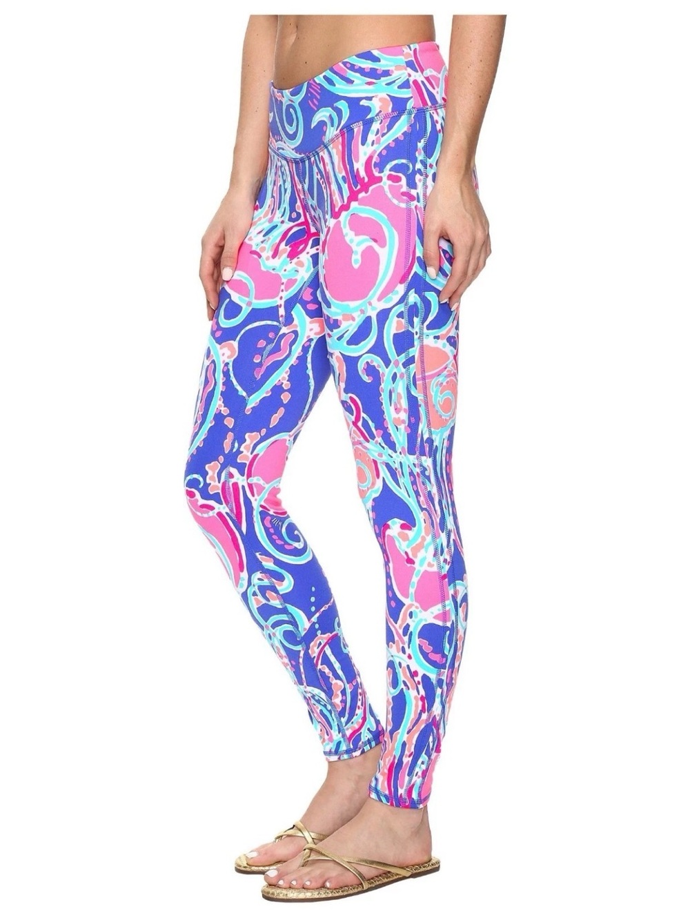 Lilly Pulitzer Luxeletic Blue & Pink Swirll Leggings